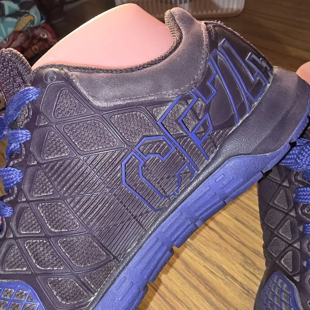 REEBOK CROSSFIT NANO 4.0 Sz6 Purple Blue Athletic Performance Lace Up Logo Shoes